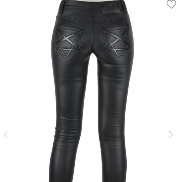 Killstar Nocturnal Coated Jeans 